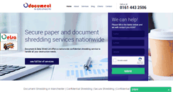 Desktop Screenshot of documentanddatashred.co.uk