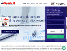 Tablet Screenshot of documentanddatashred.co.uk